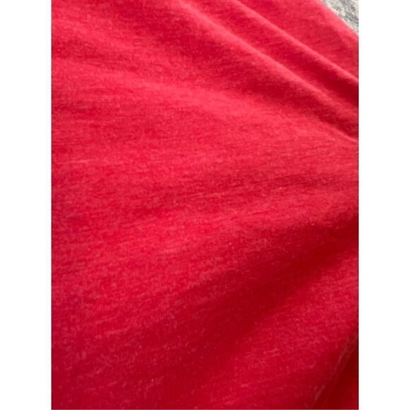 NWT! Chaser Pinkish Red Strappy Cross Back Linen Blend Tank Medium - Picture 7 of 7